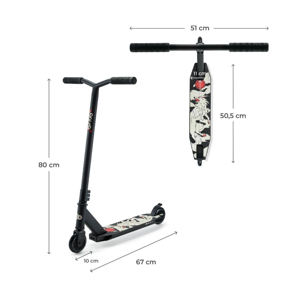 Kinderkraft romobil SOLIS, Black