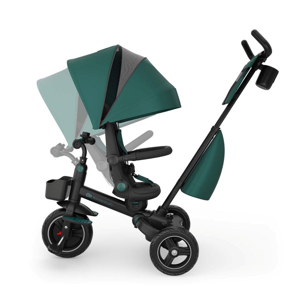 Kinderkraft Tricikl SPINSTEP 2 PLUS, zeleni