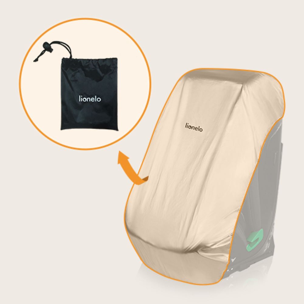 Lionelo ThermalCover zaštitna navlaka protiv sunca za autosjedalicu, Silver
