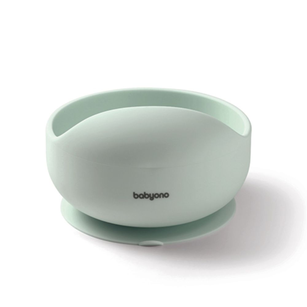 BabyOno Silikonska zdjelica s vakuumom 350 ml 6 m+ - Mint