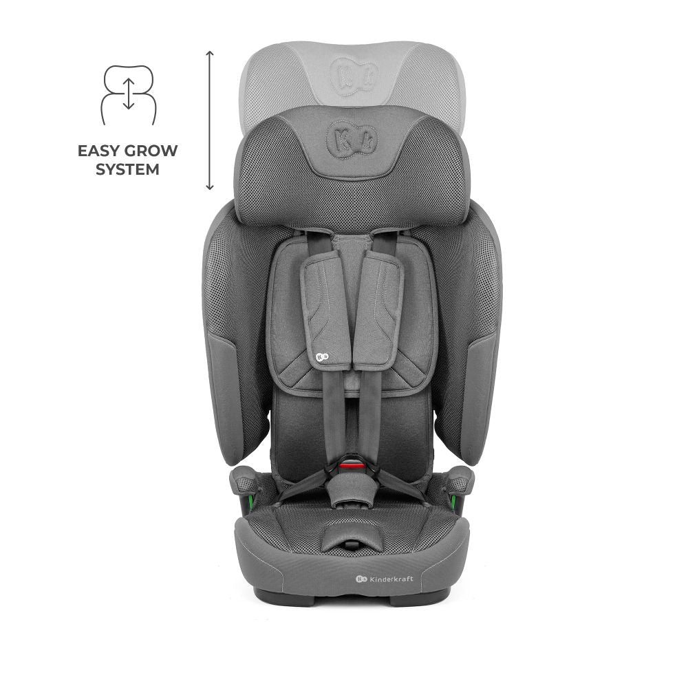 Kinderkraft autosjedalica FIX2GO i-Size 9-36 kg (76-150 cm), Grey