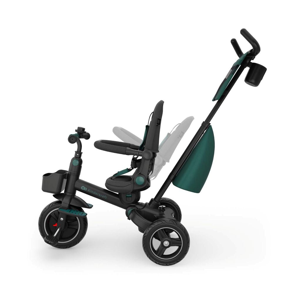 Kinderkraft Tricikl SPINSTEP 2 PLUS, zeleni
