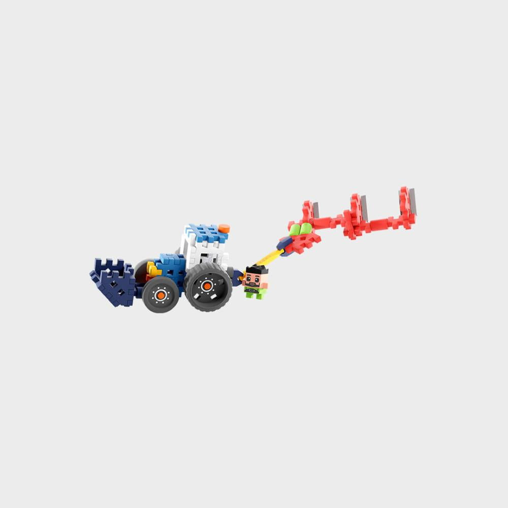 Marioinex Mini Waffle Farmer 50 kom, Tractor with Plow