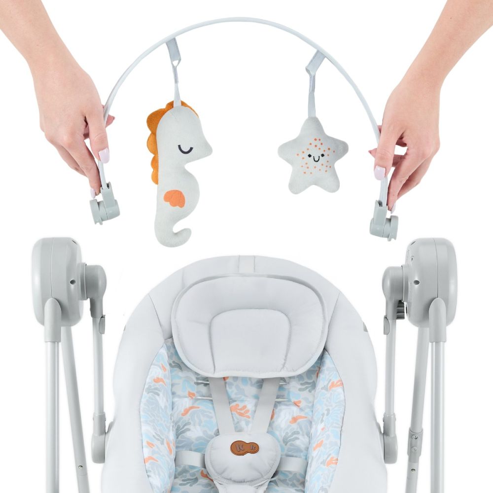 Kinderkraft Električna njihaljka SWINGEE siva