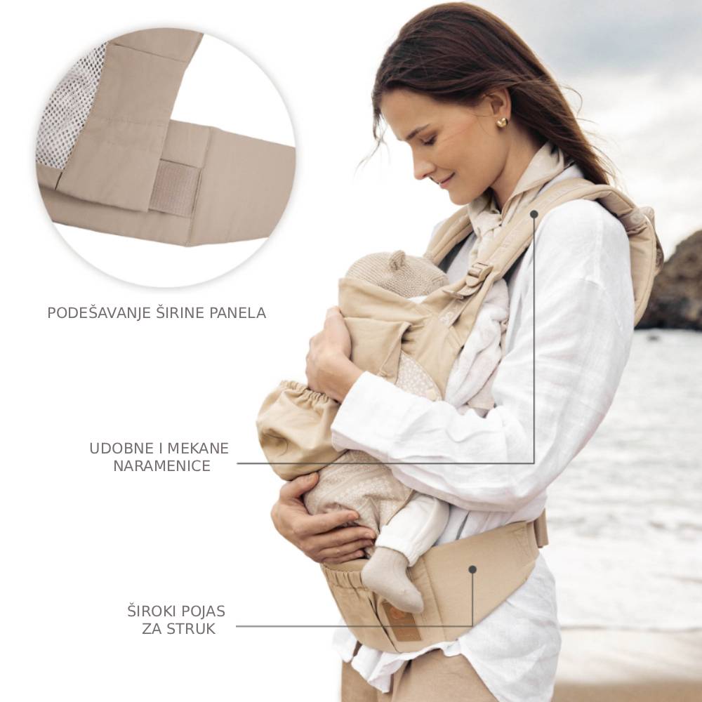 Kinderkraft nosiljka Huggy Bizuu, dune whisper