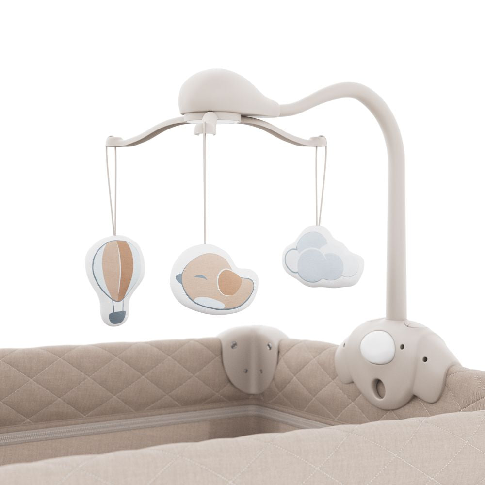 Kinderkraft Putni krevetić LEODY UP, Beige s dodacima