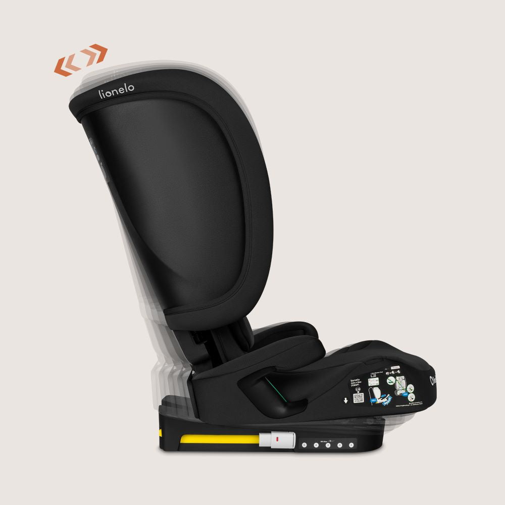 Lionelo autosjedalica Orin i-Size 9-36 kg (76-150 cm), Black Carbon