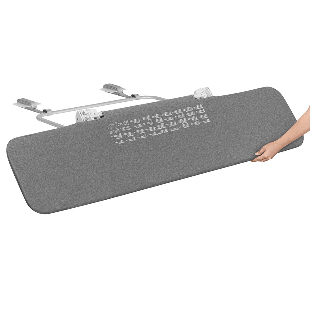 Lionelo zaštitna ograda za krevet Lora XL 150x45 cm, Grey Stone