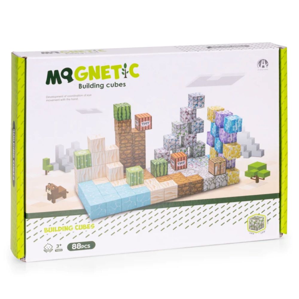 Magnetni set građevinske kocke Kamen - 88 dijelova