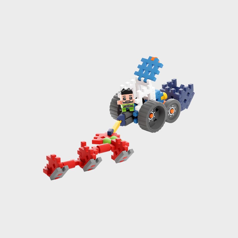 Marioinex Mini Waffle Farmer 50 kom - Tractor with Plow
