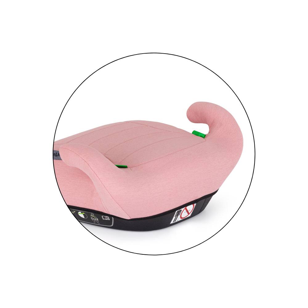 PETITE&amp;MARS booster autosjedalica Zuno (125-150 cm) bez Isofix-a, Han Pink