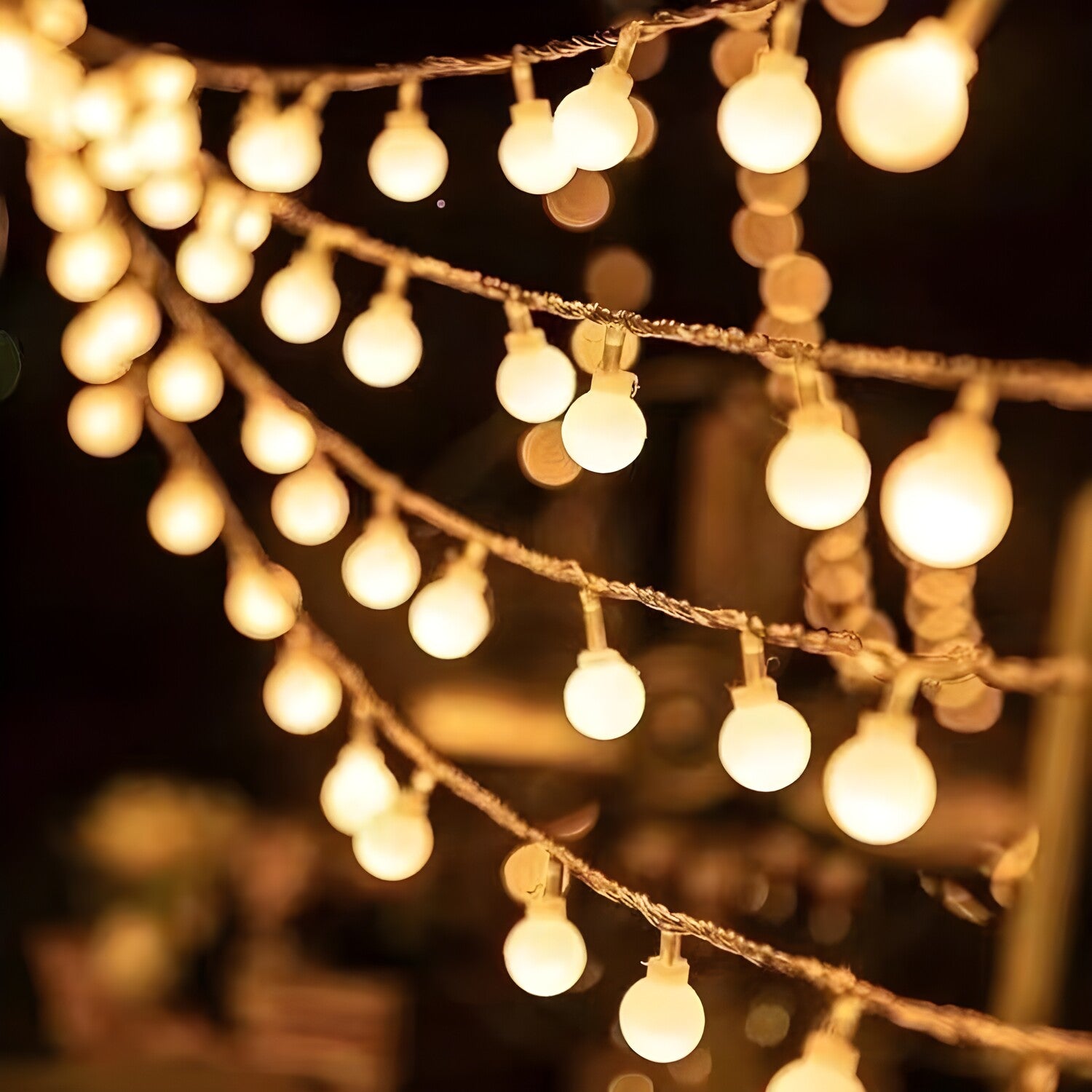 LED Girlanda 3 m (20 LED žarulja) USB – Dekorativne kuglice - Bijela KP36342