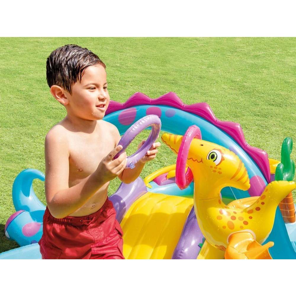 INTEX Bazen igralište na napuhavanje s lopticama, Dinoland