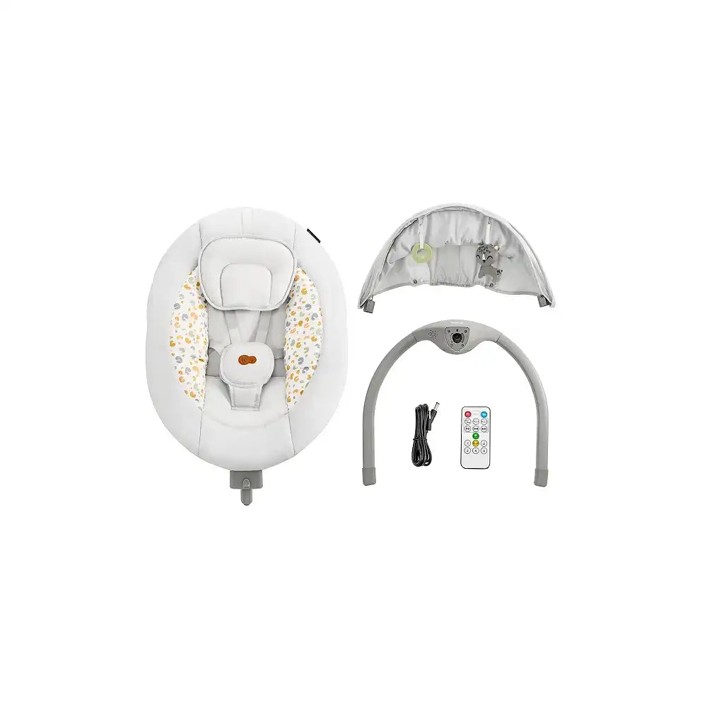 Kinderkraft Električna njihaljka LUMI 2, Light Grey