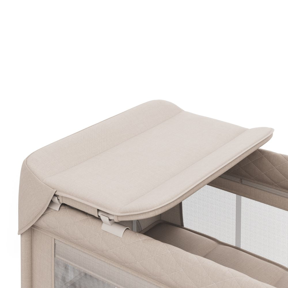 Kinderkraft Putni krevetić LEODY UP, Beige s dodacima