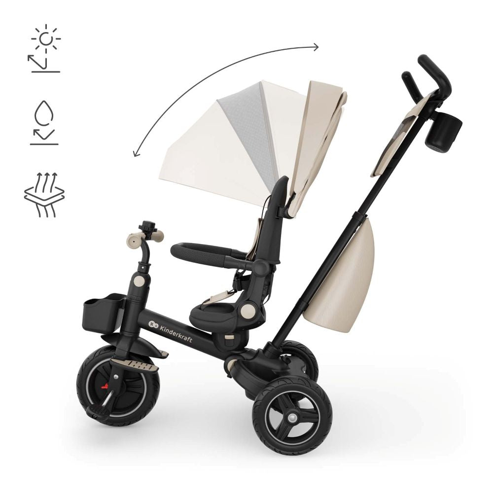 Kinderkraft Tricikl SPINSTEP 2 PLUS, bež