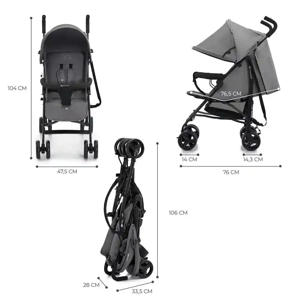 Kinderkraft Kišobran kolica TIK, Stone Grey