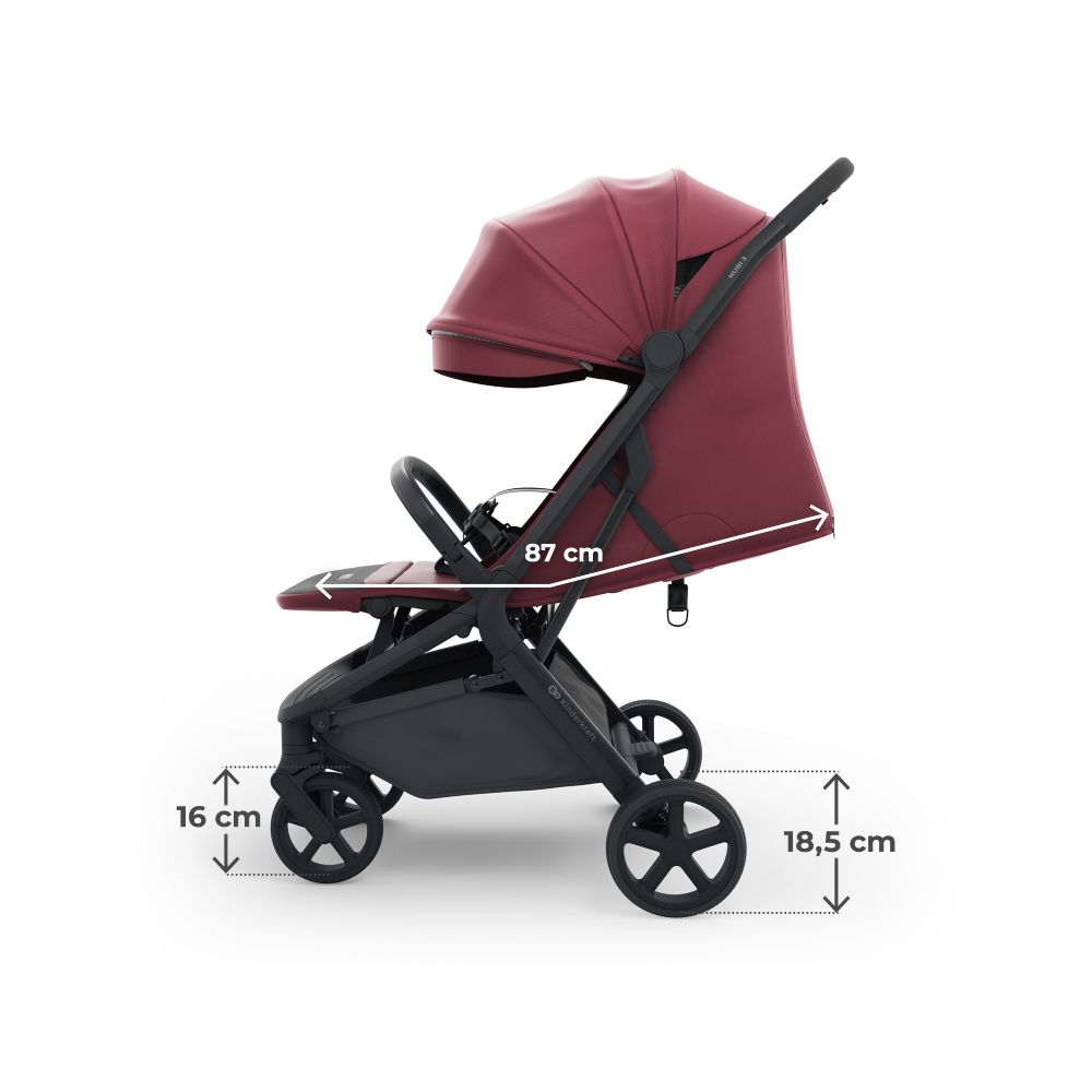 Kinderkraft sportska kolica Nubi 3, Dark Ruby