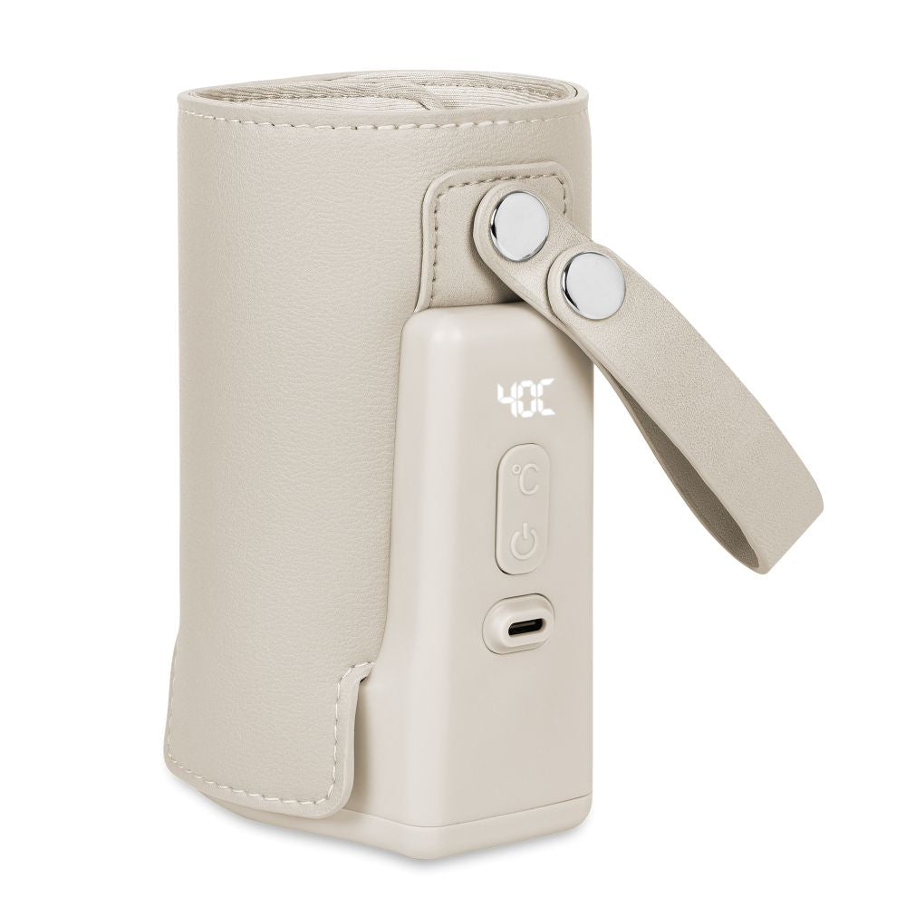Lionelo Thermup Go Plus električni prijenosni grijač bočica - TERMOSICA s baterijom, Beige Calm