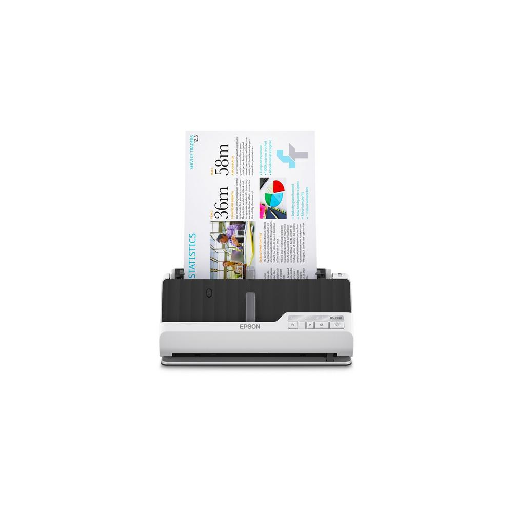 Epson DS-C490 ADF + skener s unosom papira 600 x 600 DPI A4 Crno, Bijelo