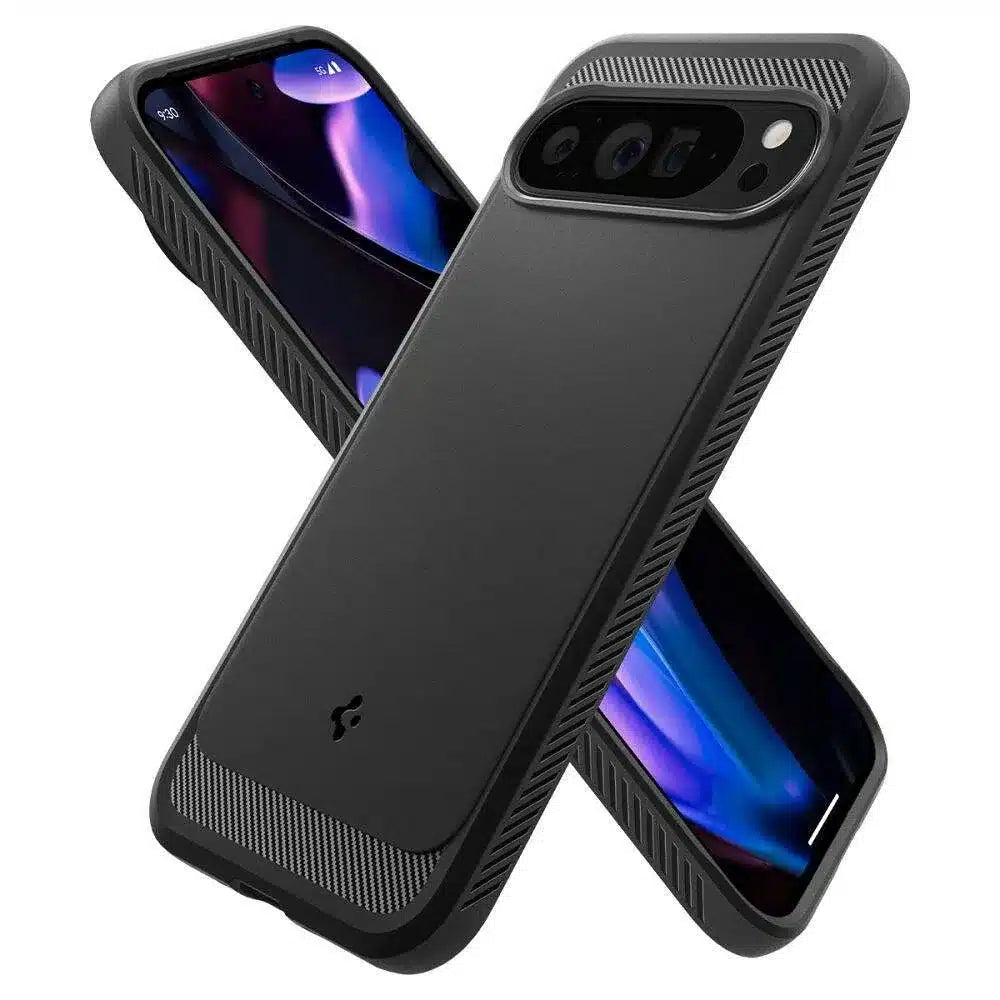 Spigen Rugged Armor maska za GOOGLE Pixel 9 Pro XL – mat crna