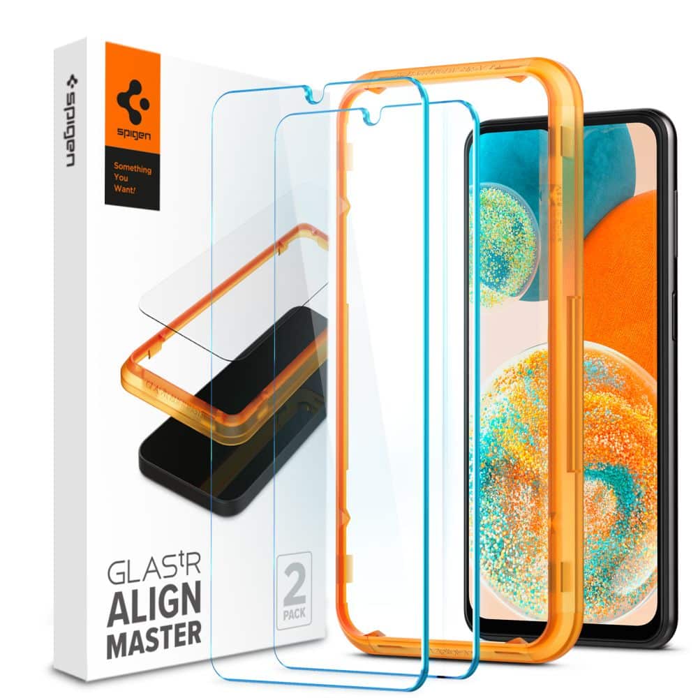 SPIGEN ALM GLAS.TR KALJENO STAKLO 2-KOM ZA SAMSUNG GALAXY A23 5G / LTE (AGL05279) CLEAR