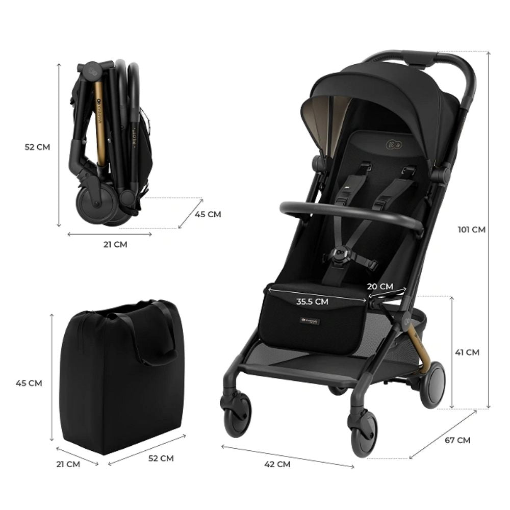 Kinderkraft Sportska kolica Pilot 2, Midnight Black