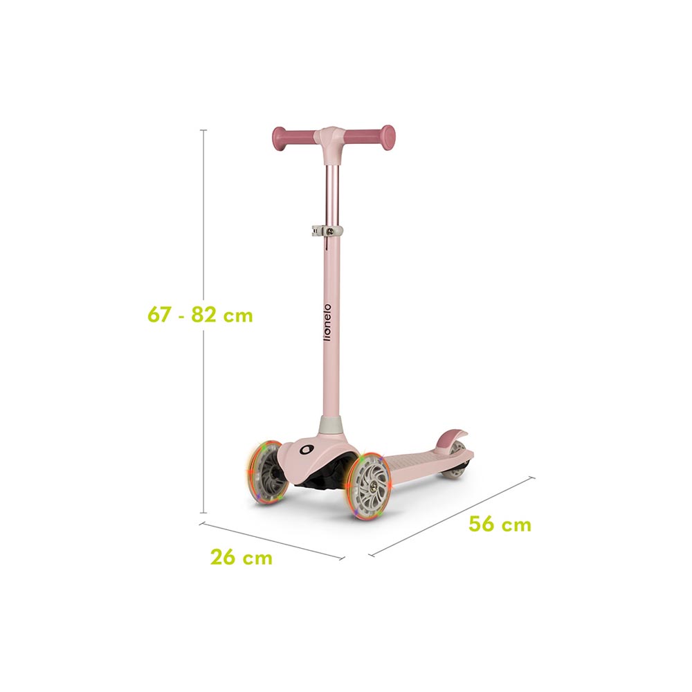 Lionelo romobil Jessy LED, Pink Rose