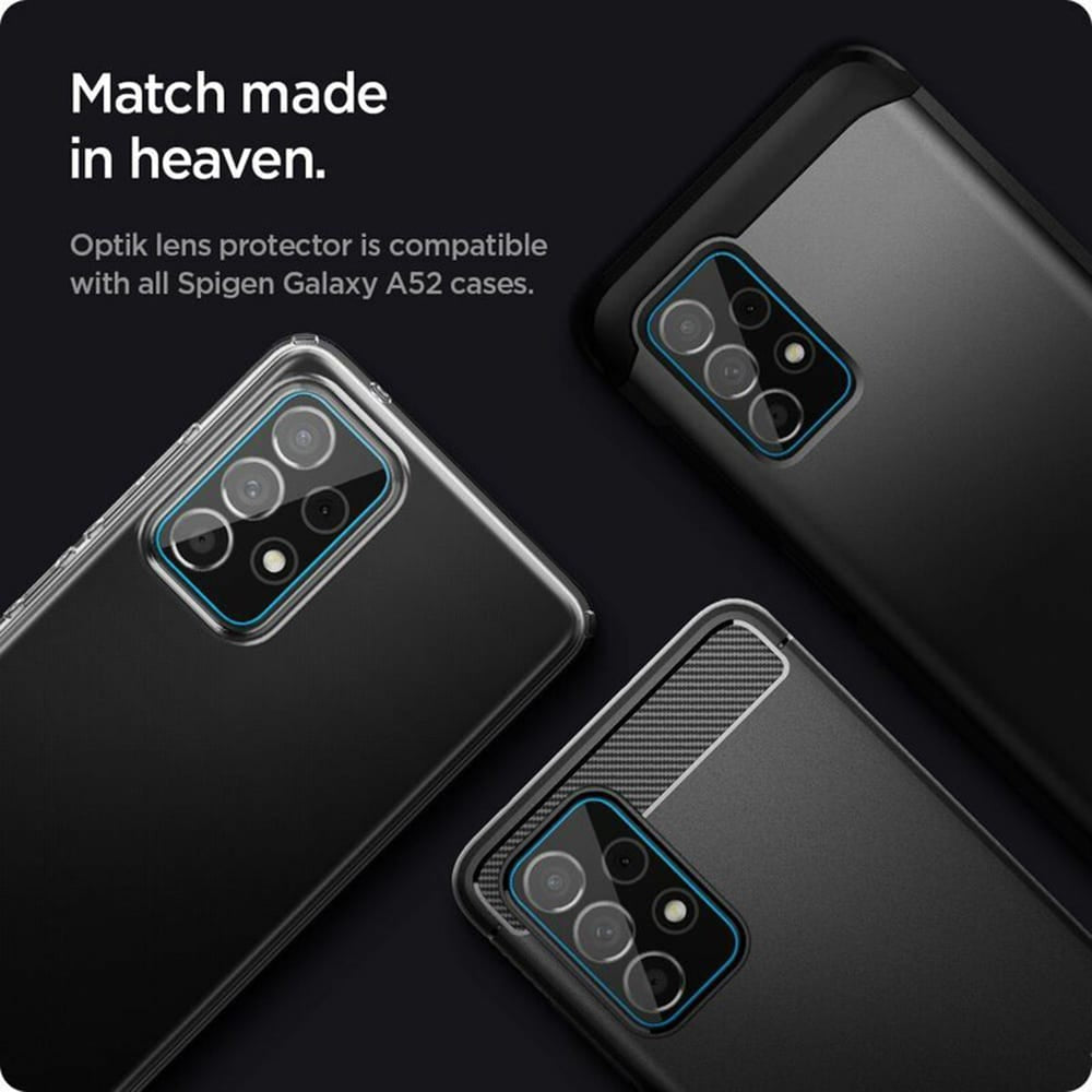 Techsuit - Staklo za cijelu kameru - Samsung Galaxy A52 4G / A52 5G / A52s 5G - crno