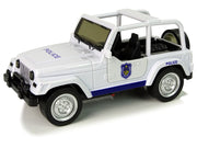 Terenski policijski auto za igru 17 cm - bijeli
