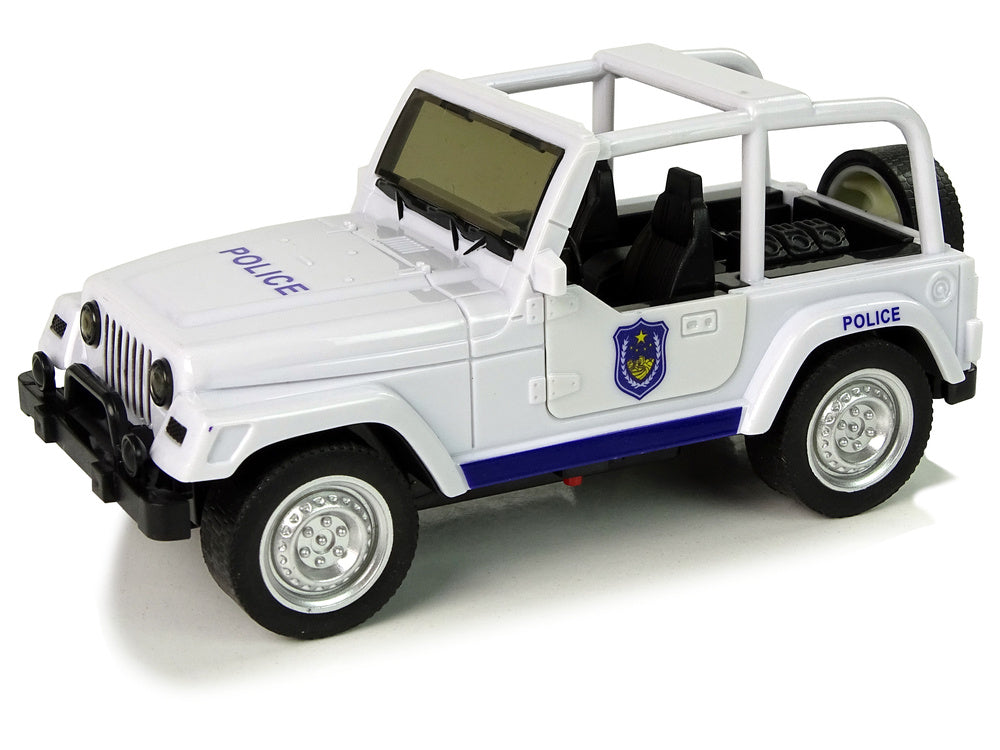 Terenski policijski auto za igru 17 cm - bijeli