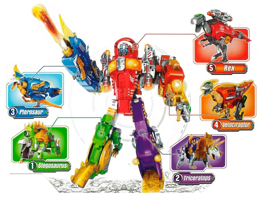 Dinobots 2 u 1 sačmarica za dinosaure Triceratops + meta - ljubičasti