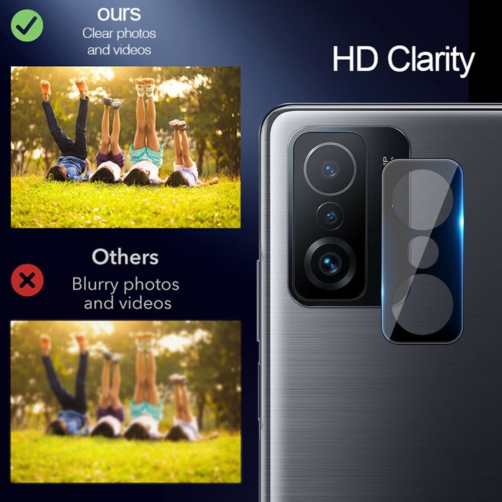 Mocolo - Silk HD PRO staklo za kameru - Xiaomi 11T / 11T Pro - crno