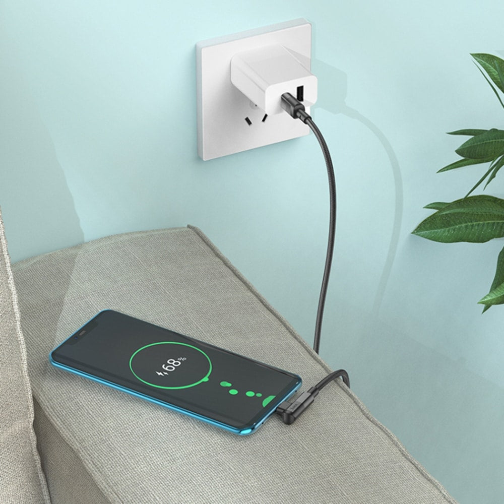 Hoco - Kabel za punjenje (U108) - USB Type-C na USB Type-C PD 100W 5A 1.2m - crni