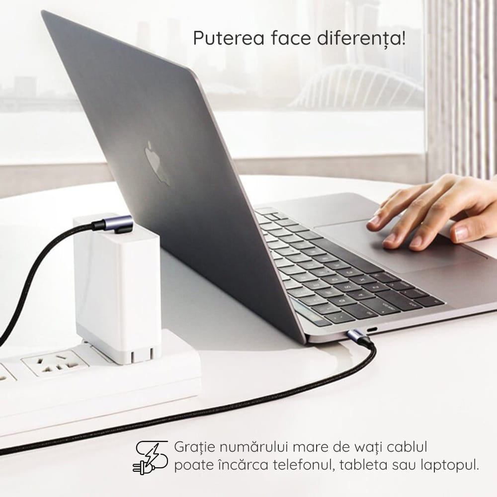 Hoco - Kabel za punjenje (U108) - USB Type-C na USB Type-C PD 100W 5A 1.2m - crni
