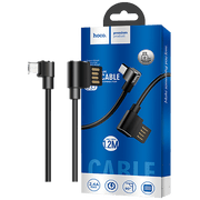 hoco. USB kabel za smartphone, micro USB, kutni 90°, 1.2 met,crna - U37 Long Roam, Micro USB , BK