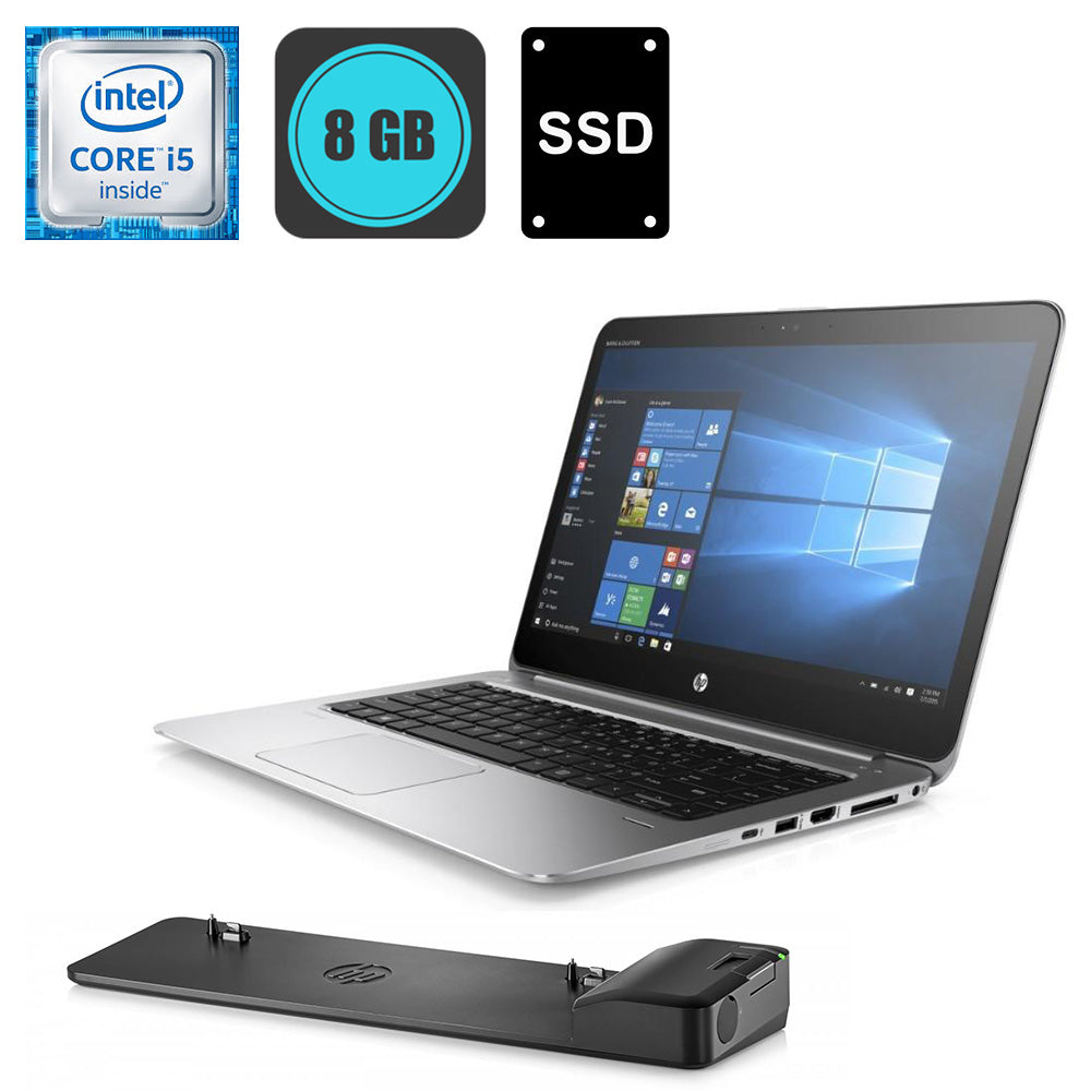 HP EliteBook Folio 1040 G3 5-6300, 8GB DDR4, 256GB SSD + Docking station - RABLJENO
