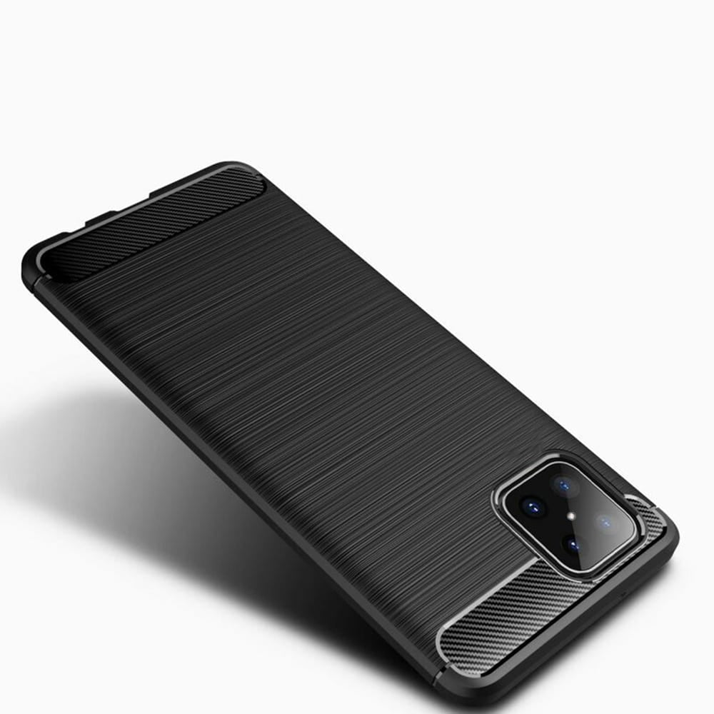 Techsuit Carbon Silicone maska za Honor X8 -crna