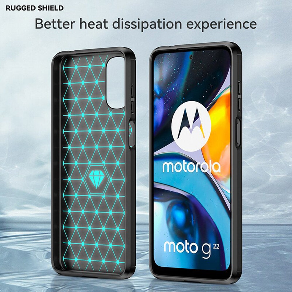 Techsuit Carbon Silicone maska za Motorola Moto G22