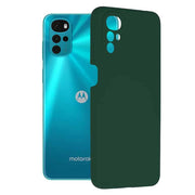 Techsuit Soft Edge Silicone maska za Motorola Moto G22 tamno zelena