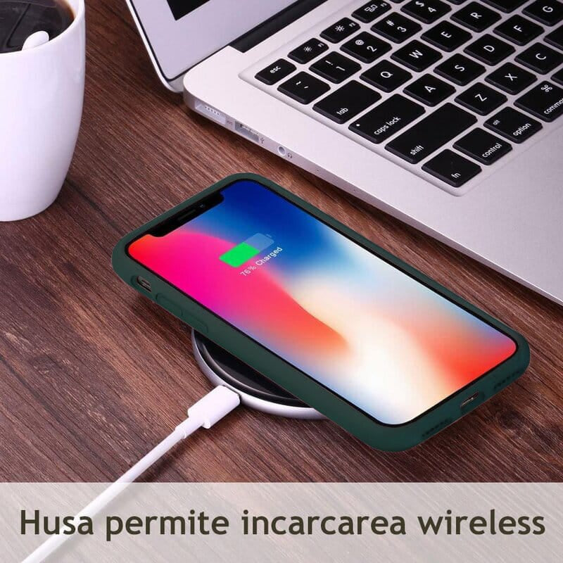 Techsuit Soft Edge Silicone maska za Motorola Moto G22 tamno zelena