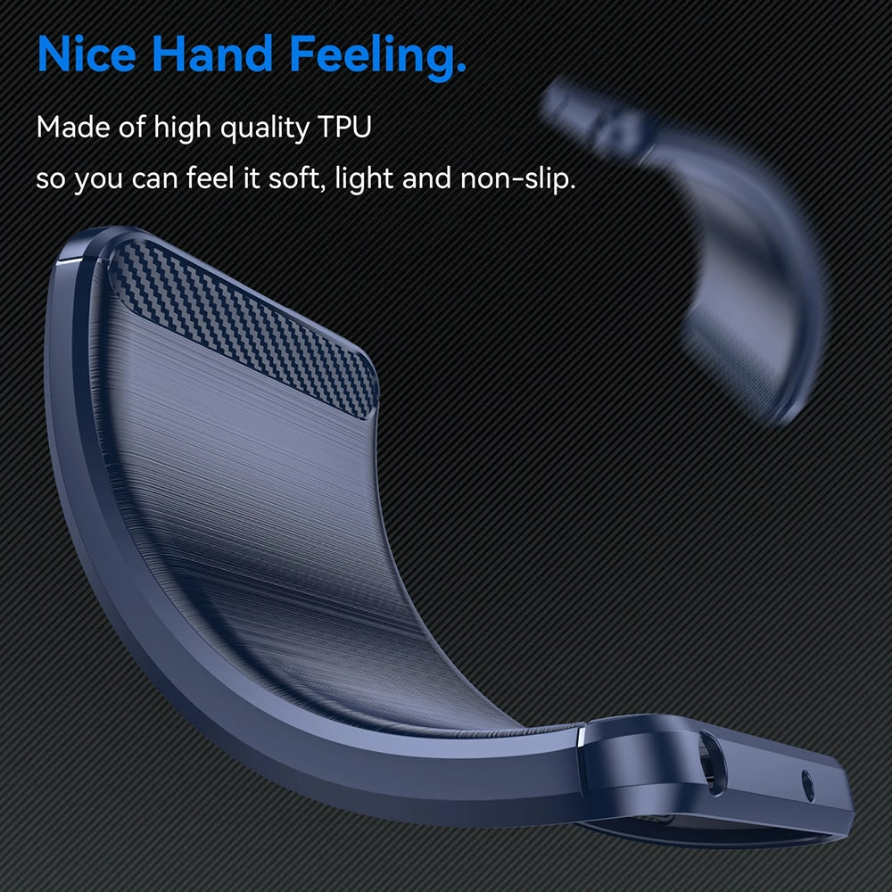 Techsuit Carbon Silicone maska za Motorola Edge 50 Pro – crna