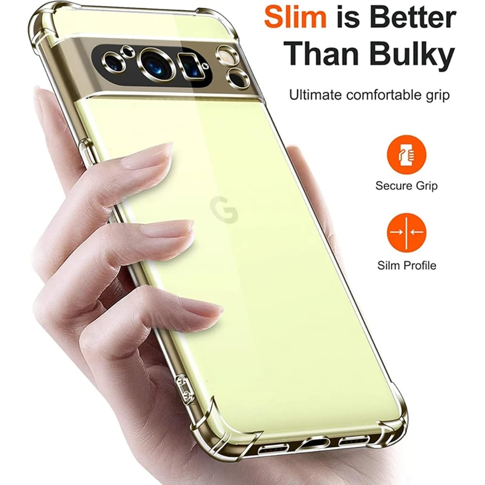 Techsuit Shockproof Clear Silicone prozirna maskica otporna na udarce za Google Pixel 9 Pro XL
