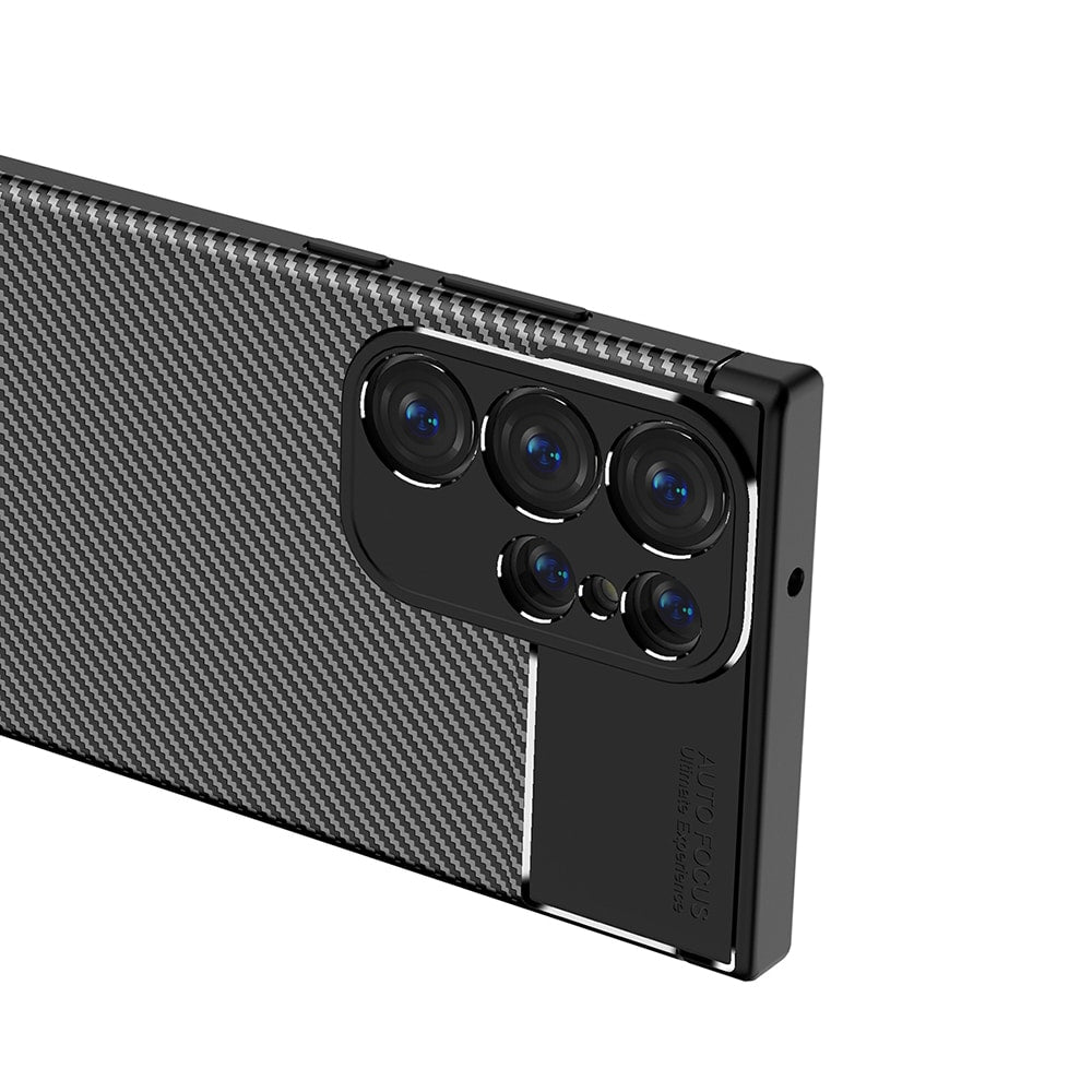 Techsuit – CarbonFiber maska za Samsung Galaxy S23 Ultra – crna