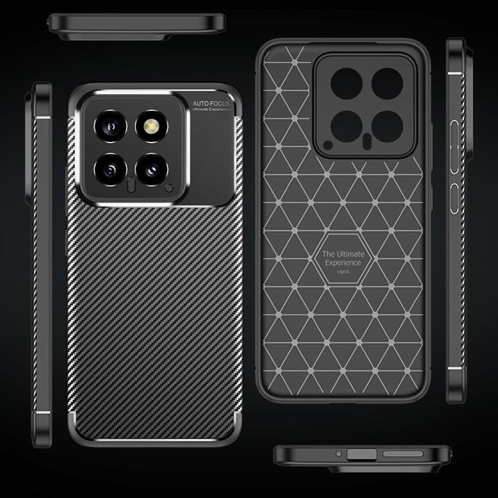 Techsuit – CarbonFiber maska za Xiaomi 14 – crna