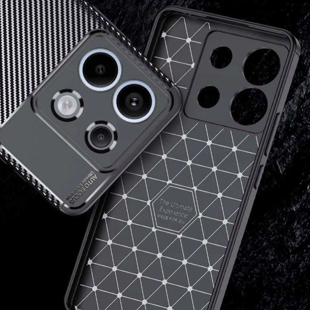 Techsuit – CarbonFiber maska za Xiaomi Redmi Note 13 Pro 5G / Poco X6 – crna