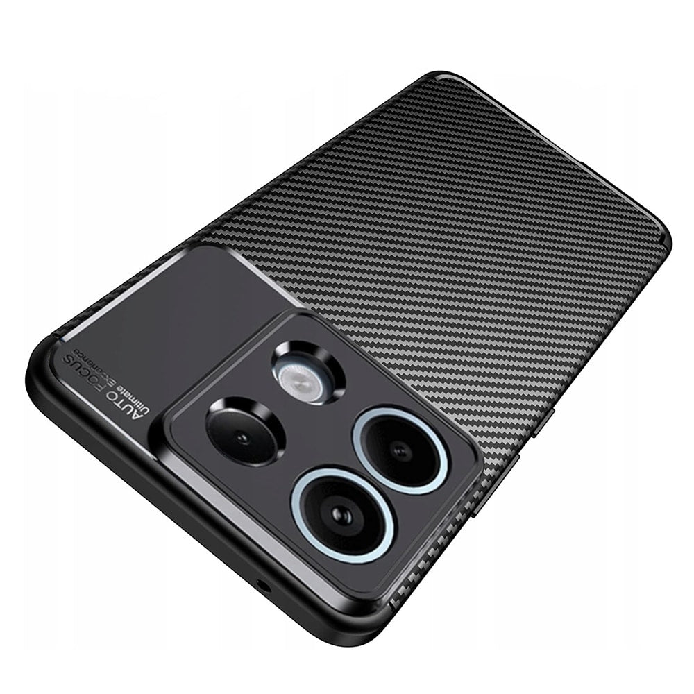Techsuit – CarbonFiber maska za Xiaomi Redmi Note 13 Pro 5G / Poco X6 – crna