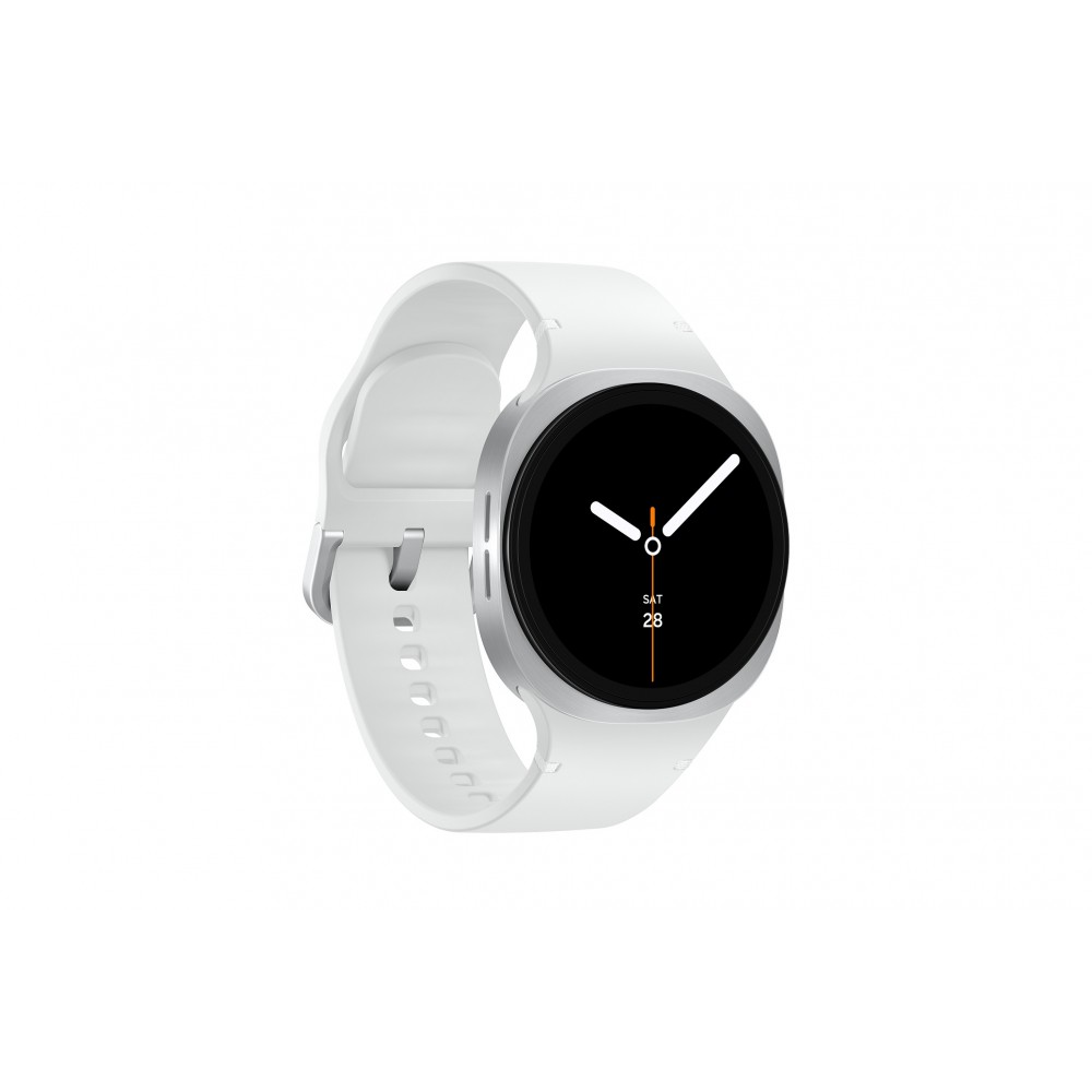 Samsung Galaxy Watch 8 3,81 cm (1.5") AMOLED 40 mm Digitalno 480 x 480 pikseli Ekran osjetljiv na dodir 4G Srebro Wi-Fi GPS