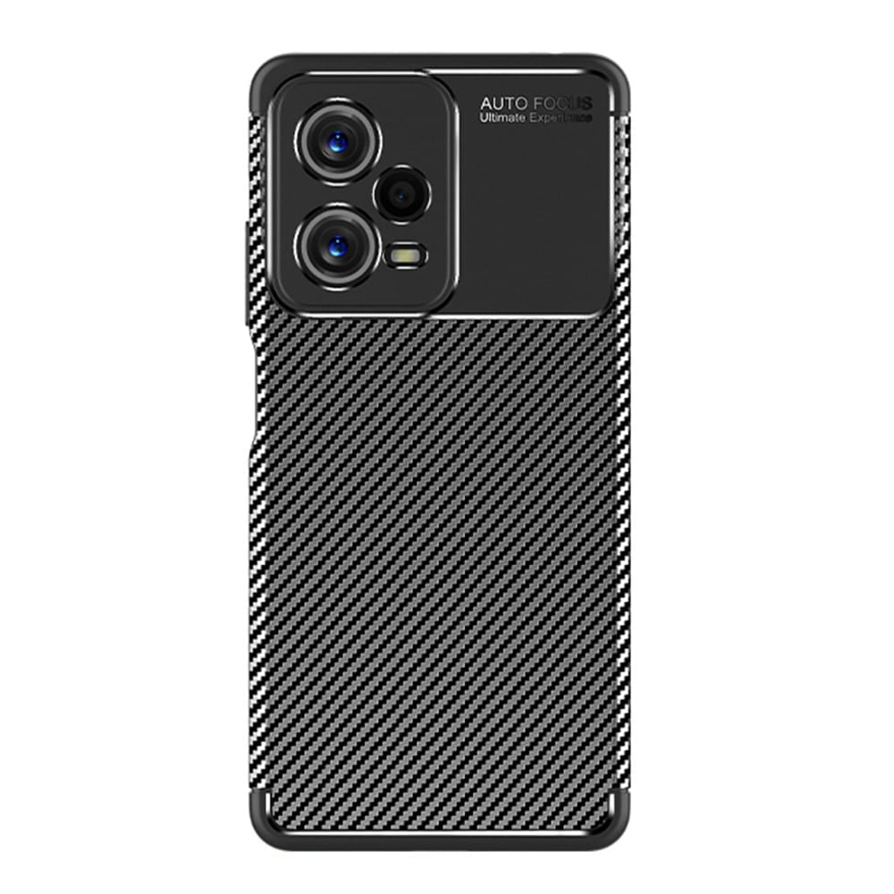 Techsuit – CarbonFiber maska za Xiaomi Redmi Note 12 5G / Poco X5 – crna