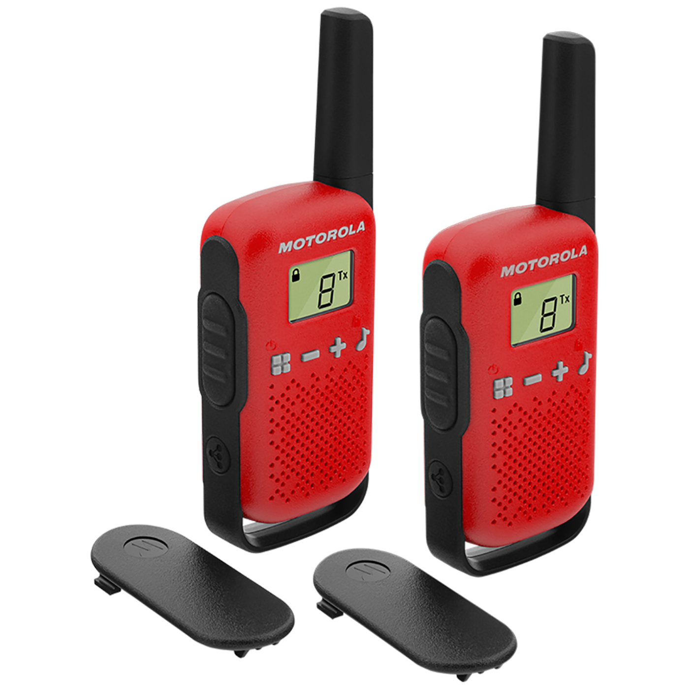 Motorola Walkie Talkie, domet 4 km, 16 kanala, crvena - TLKR T42 RD